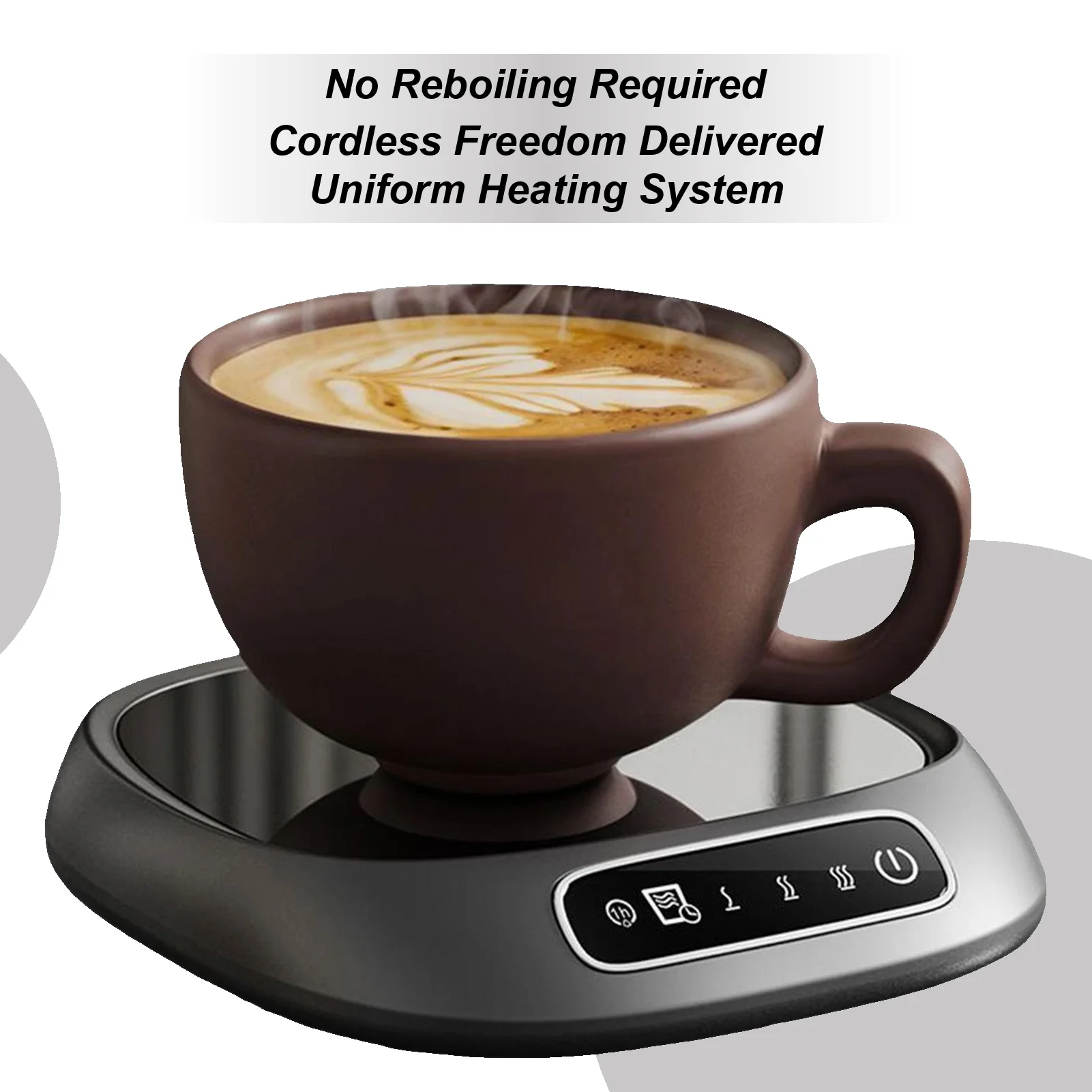 

Портативная грелка для кофейных кружек, нагревательная пластина для напитков для офиса, дома, общежития и кемпинга для шоколадного чая, горячего какао, кухни, спальни