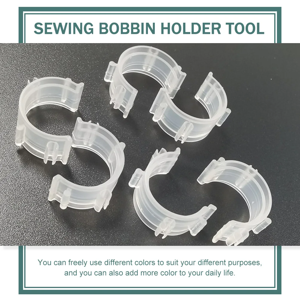 

HAPINARY 100Pcs Bobbin Clips for Sewing Thread Organizers Spool Holders Prevent Unwinding Craft Storage