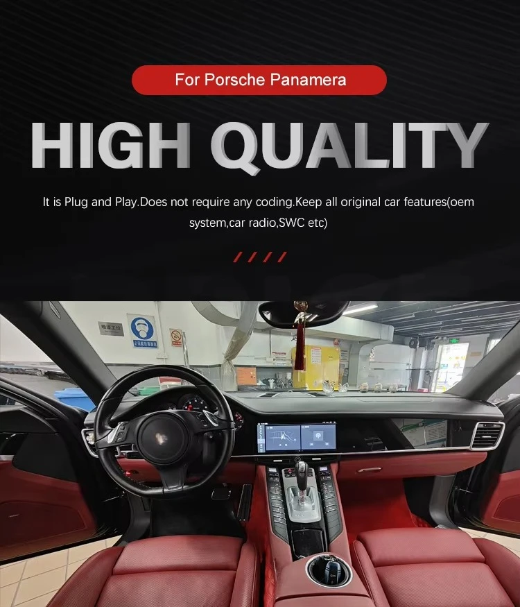 KANOR 12.3 "شاشة تعمل باللمس أندرويد نظام تحديد المواقع والملاحة راديو السيارة شاشة مزدوجة Carplay لباناميرا 970 2010-2016 ستيريو