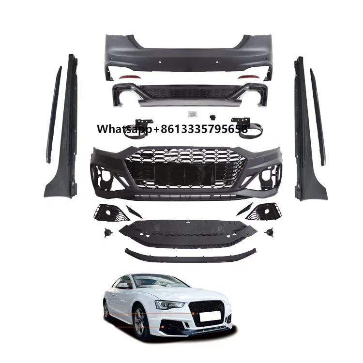 

Car Accessories A5 S5 B9 2017-2020 Upgrade 2021 RS5 Style Body Kits Front Rear Bumper Side Skirt Grille Body Kit