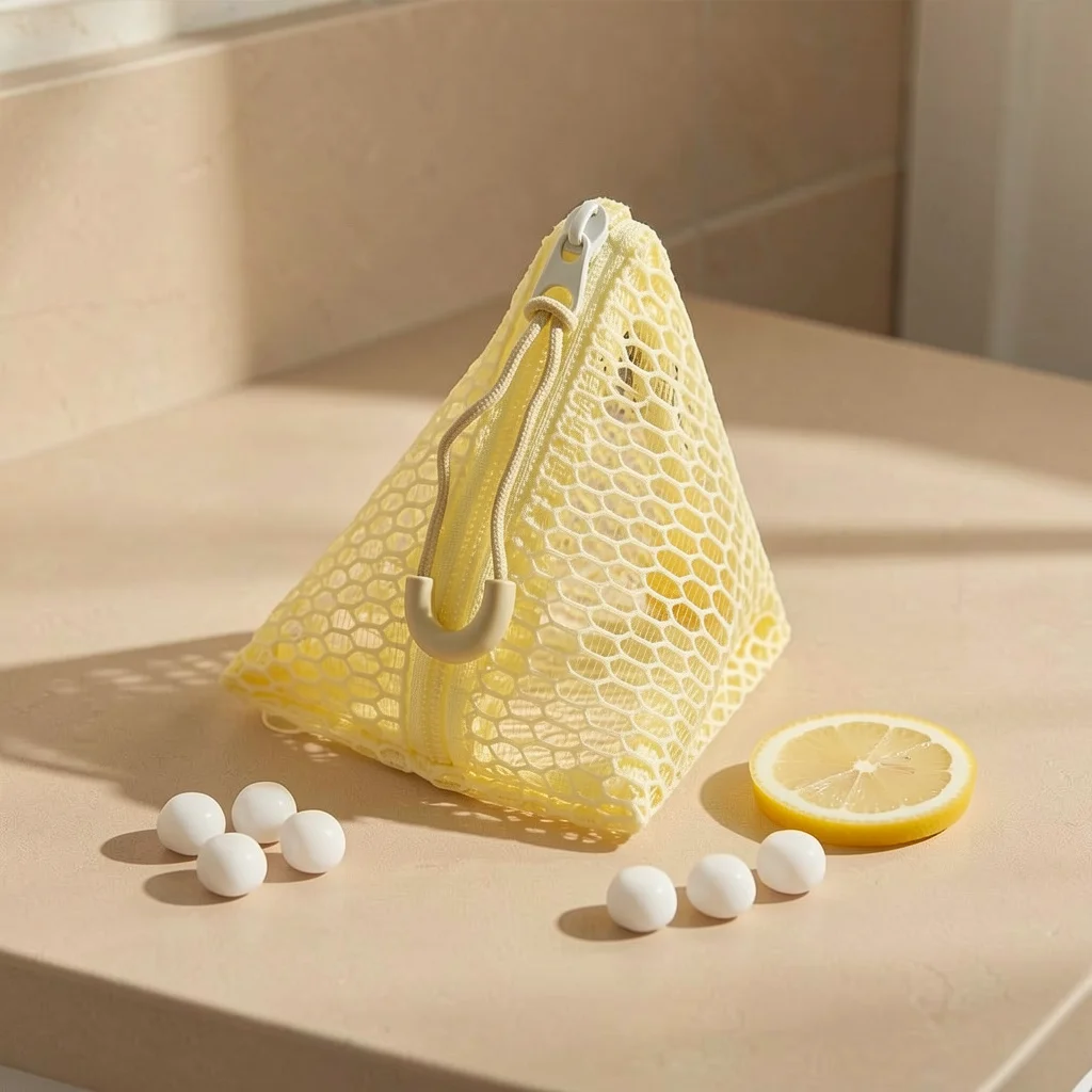 Small Storage Pouch Lightweight Portable Organizer Bag Mesh Storage Bag Triangular Mini Mesh Pouch For Business Trips Handbags