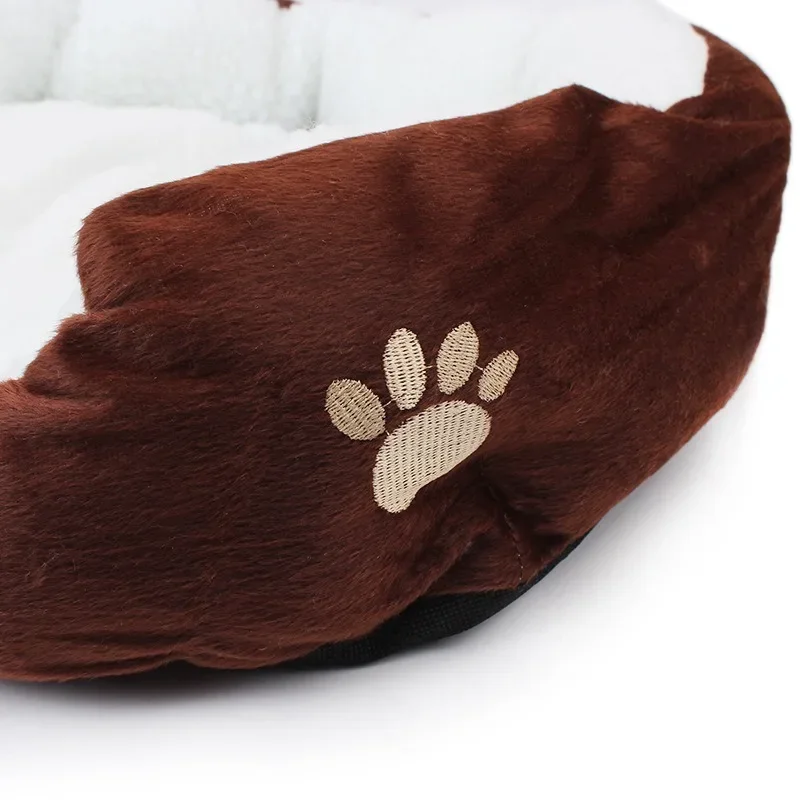 Large Pet Cat Dog Bed 6Colors Warm Cozy Dog House Soft Fleece Nest Dog Baskets Mat Autumn Winter Waterproof Kennel