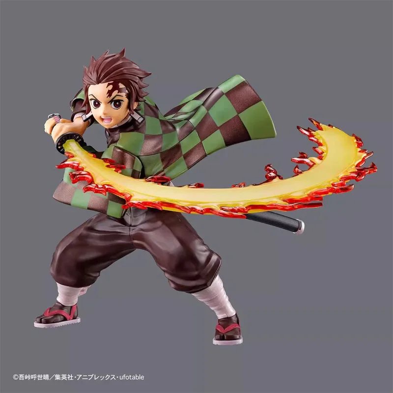 Bandai โมเดลฟิกเกอร์อนิเมะฆ่าปีศาจ, โมเดลฟิกเกอร์ตัวการ์ตูน kamado tanjirou hinokami Kagura ของแท้ชุดสะสมตุ๊กตาขยับแขนขาได้ของเล่น