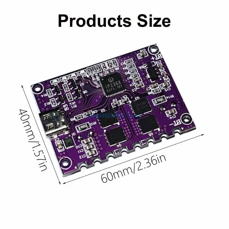 IP2368 High Power Quick Charging Board, 100W Bidirectional Type C Charging Board for Charger