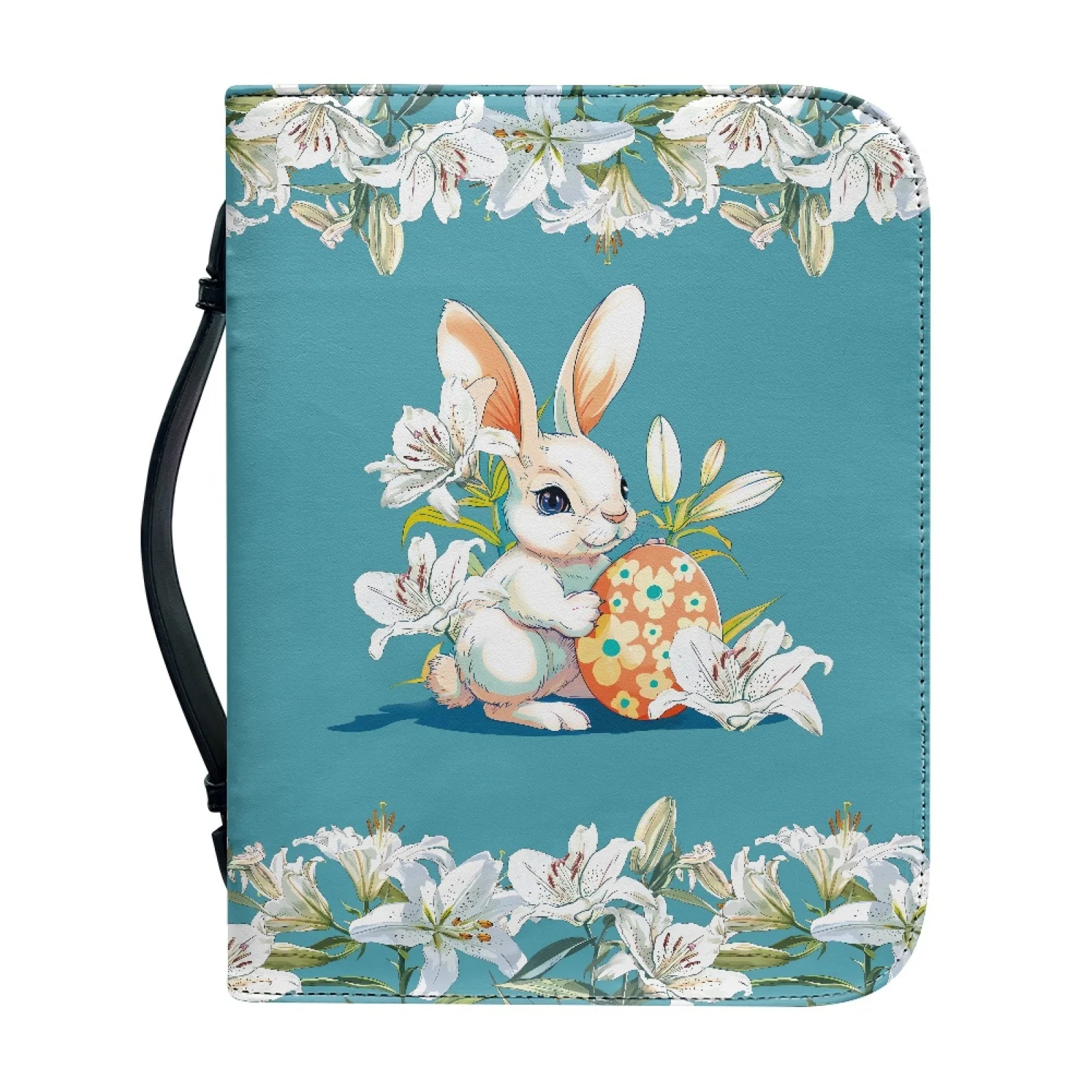 PENSTROLL Easter Egg Lilies Protective Bible Holder Pack for Study PU Leather Bible Protective Holder 2026 Collection