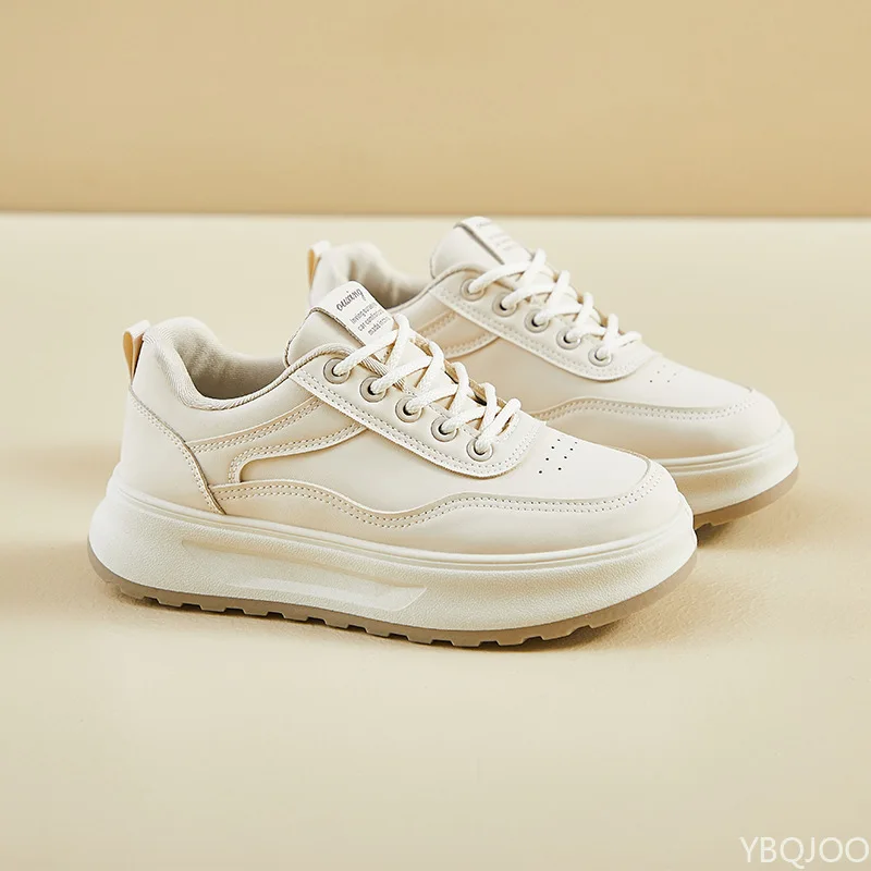 

Spring Autumn New Female Students' Thick soled Height Increasing Sports Board Shoes Casual Simple Comfortable Women's Shoes