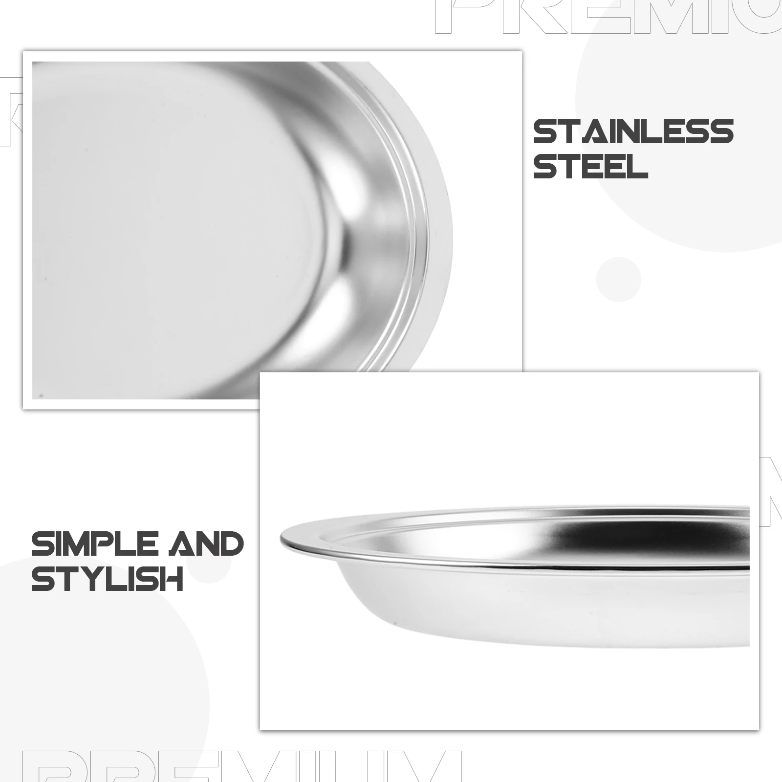 

Stainless Steel Fish Steaming Plate Oval Shape Smooth Surface for Party Food Serving Tray Buffet Dish Fish Steaming Plate