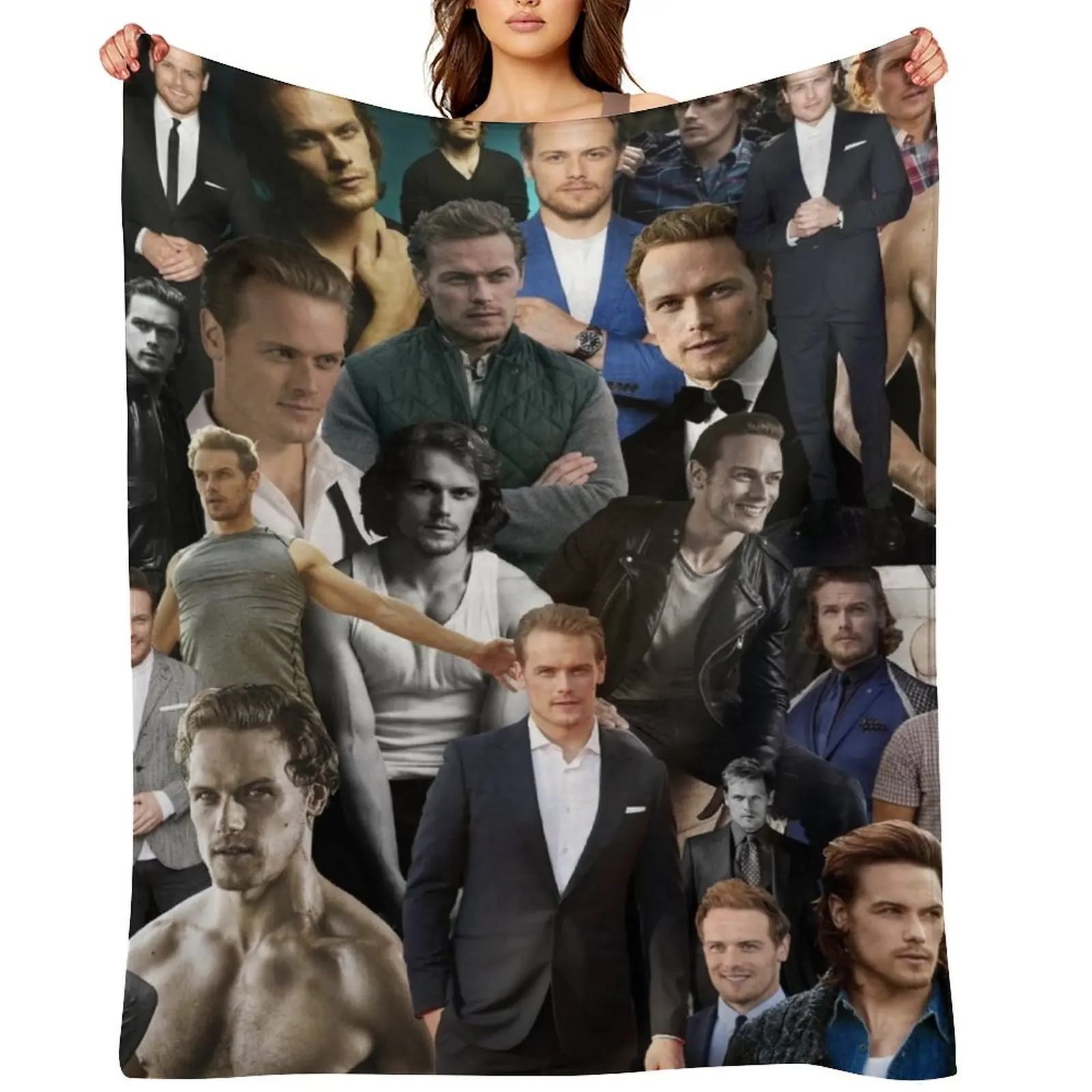 

Sam Heughan Throw Blanket Luxury Thermal blankets and throws Decorative Sofas Blankets