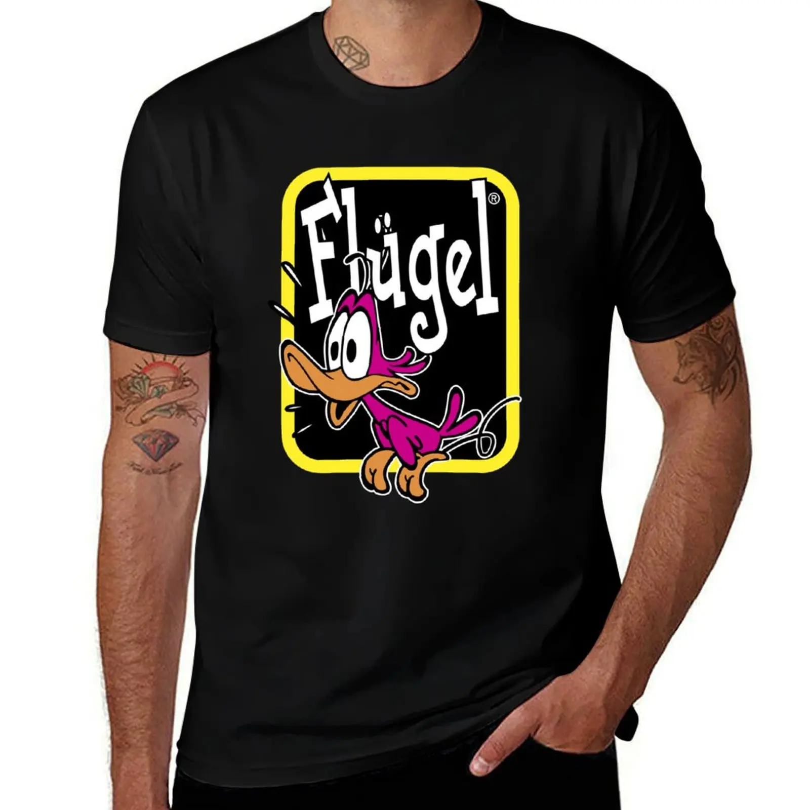 Flugel Logo T-Shirt quick-drying heavyweights baggy shirts mens designer clothes