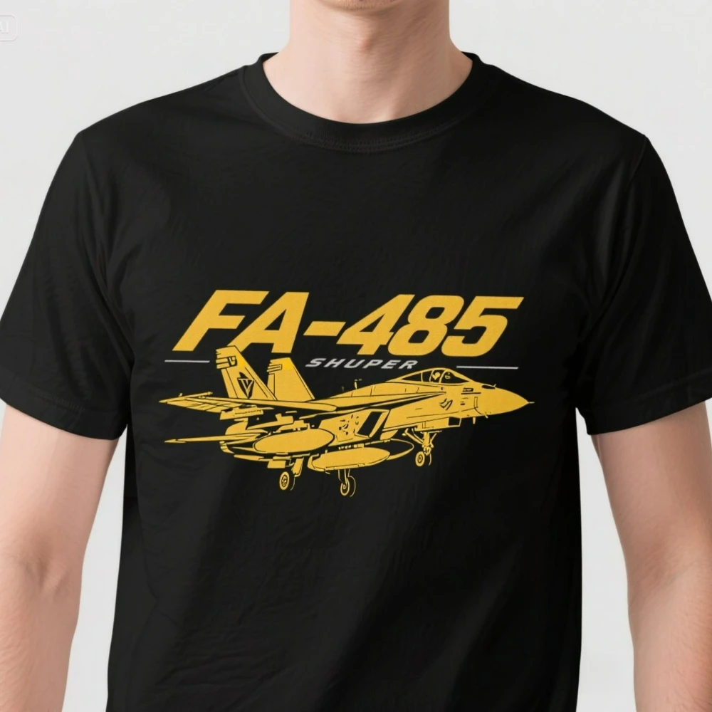 

Aviation Themed FA-18F Super Hornet Shipborne Combat Attack Aircraft T-Shirt. Summer Cotton Short Sleeve O-Neck Mens T Shirt New