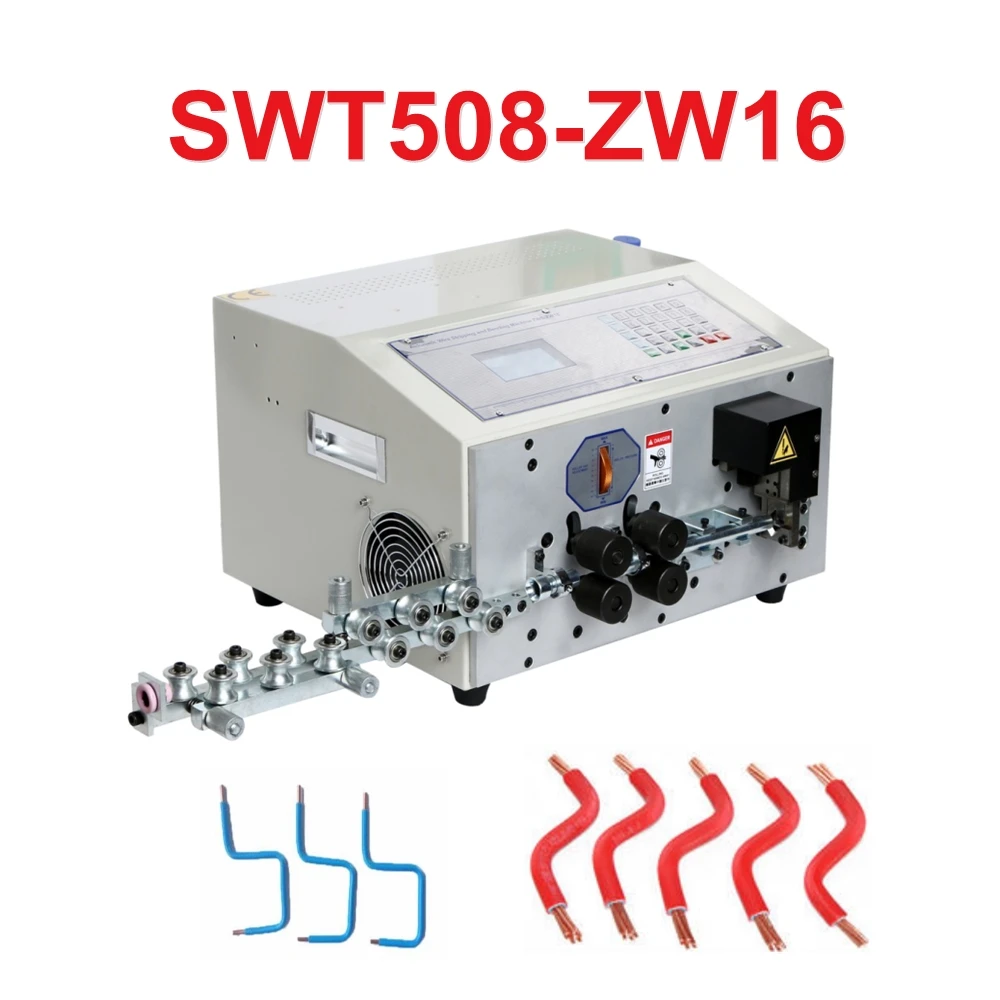 SWT-508-ZW16 Digital Insulated Electric Wire Stripping And Cutting Machine 220V 650W Computer Automatic Cable Peeling Machine