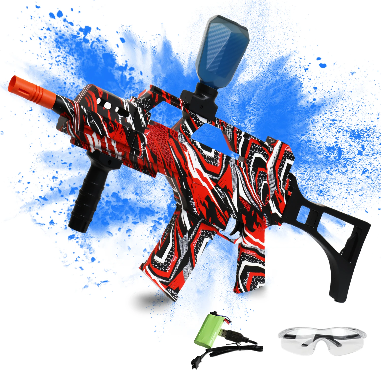 ปืนเจลไฟฟ้า, แว่นตาและโหมดคู่, ของเล่นเป็นมิตรกับสิ่งแวดล้อมสำหรับการต่อสู้เป็นทีม (อายุ 14 ปีขึ้นไป)