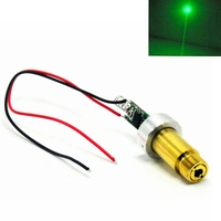 Industrial Brass 50mW 100mw 200mw 532nm Green Dot Ray Laser Diode Moudle For Pointer/Torch DIY With Aluminium Ring Heatsink