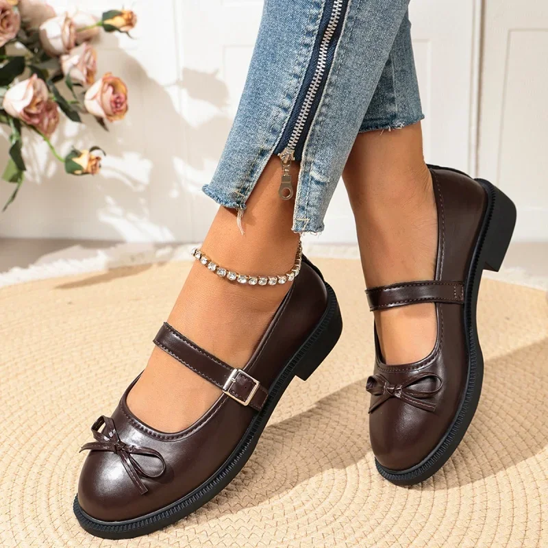 *Fashionable New Elegant Sexy Casual Work Shoes Hot Selling in Spring and Autumn Comfortable Round Toe Low Heel Shoes for Women