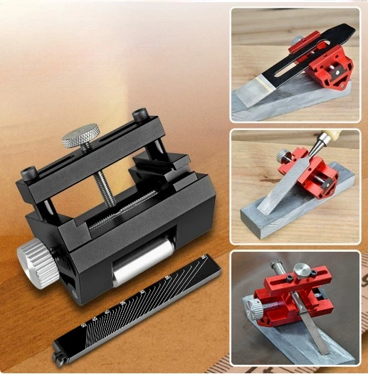 Fixed Angle Wear Resistant Blade Sharpening Guide With Angle Ruler for Blades Honing Guide Jig Adjustable Honing Sharpening Tool