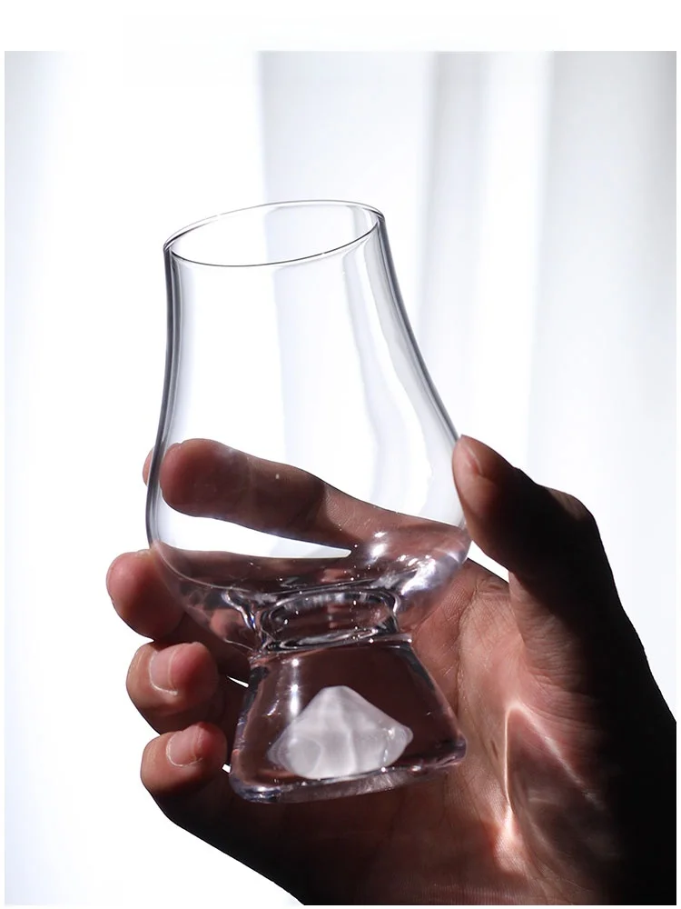 Copa de Cristal para Whisky Yamazakura Fuji Mountain, Copa Olfativa Estándar, Estilo Oriental, Hecha a Mano, para Degustación...