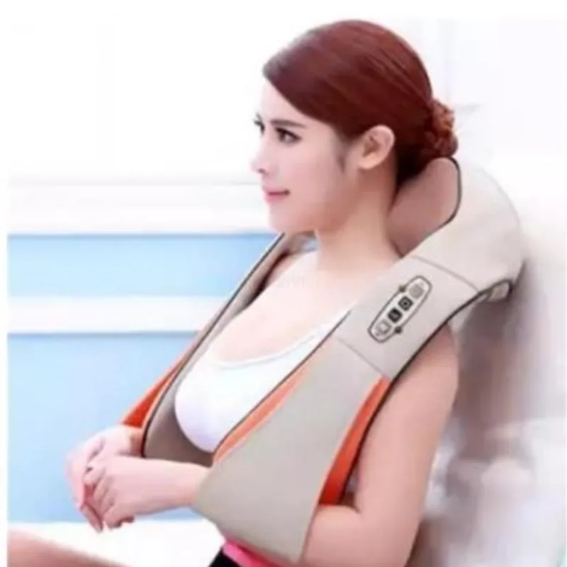 

Electric neck rest massager, suitable for back pain, neck physiotherapy red massage massager, body health care relax, hot compre