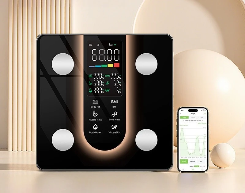 Smart Body Composition Scale - Bluetooth Connected To Phone, High Precision Digital Scale for Home Health Tracking