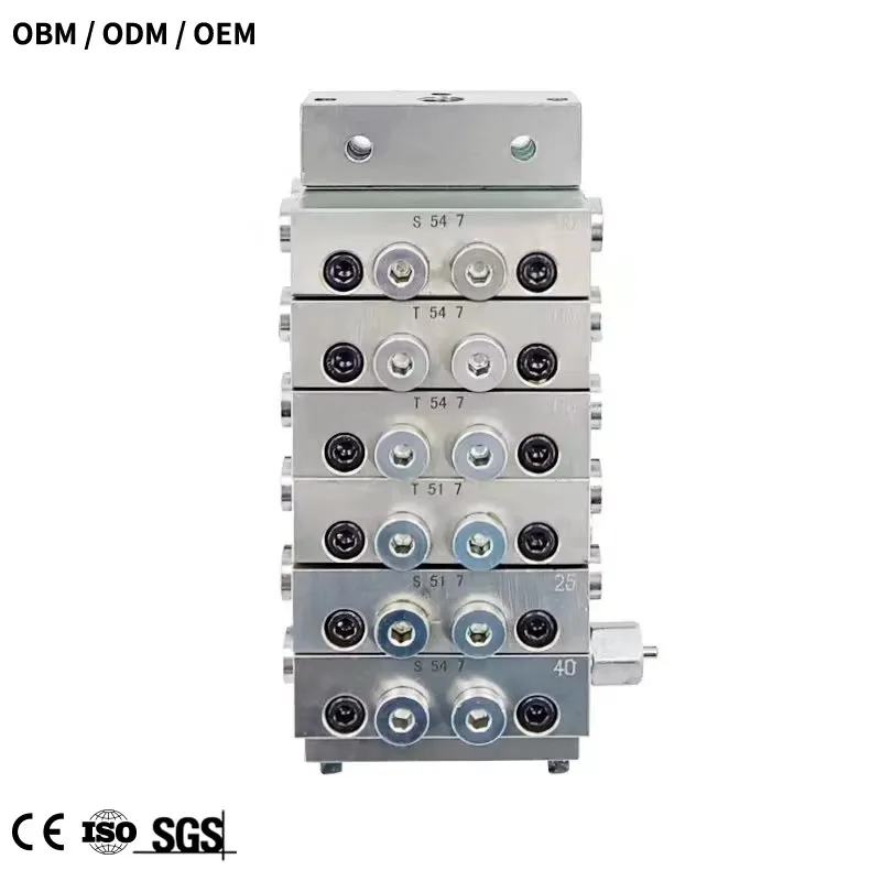Progressive Grease Distribution Block Manifold Valve for Lubrication System