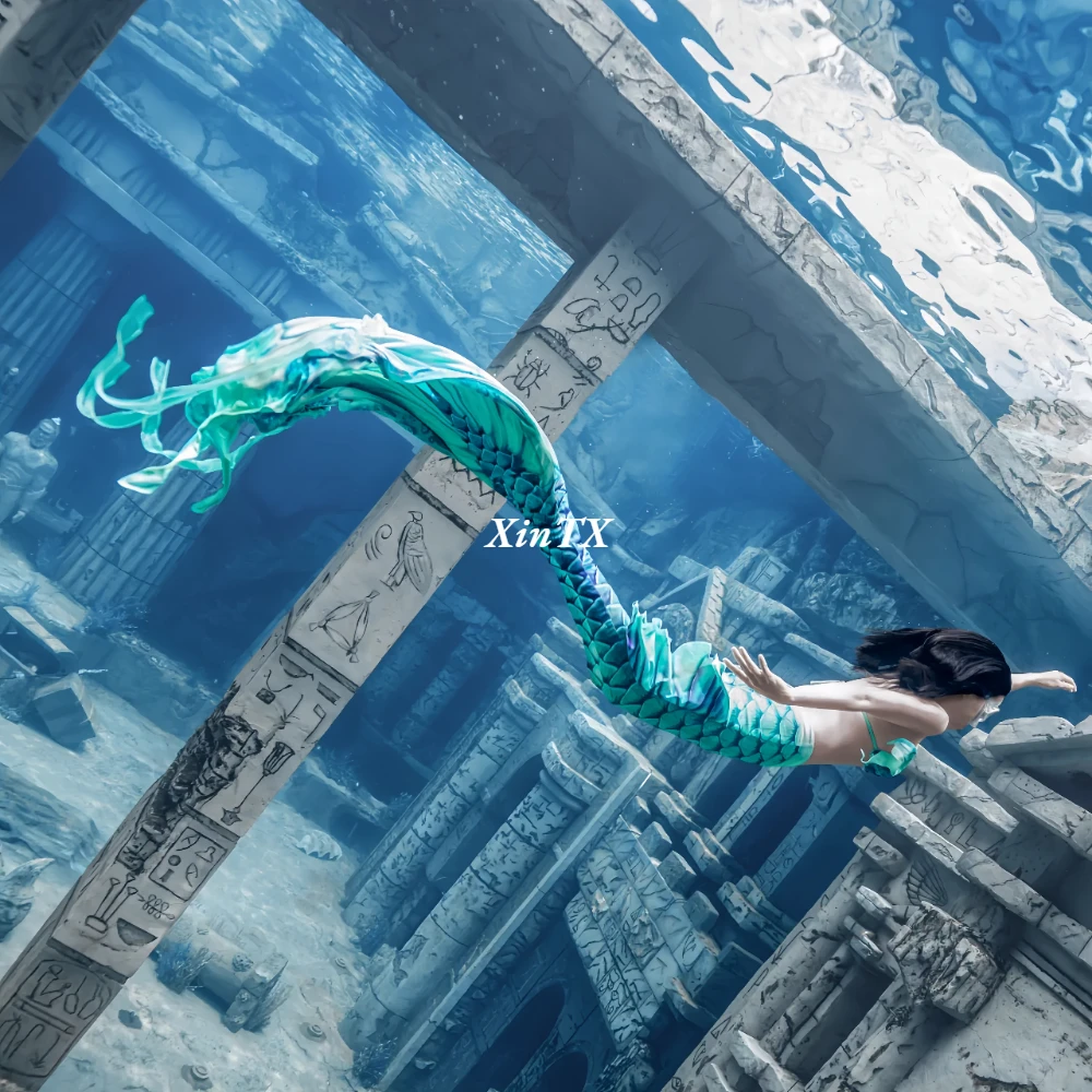 Dream Original Adult Mermaid Tail For Swimming HD Swimmable Swimsuit Can Add Monofin For Free Diving Oceanarium Performance