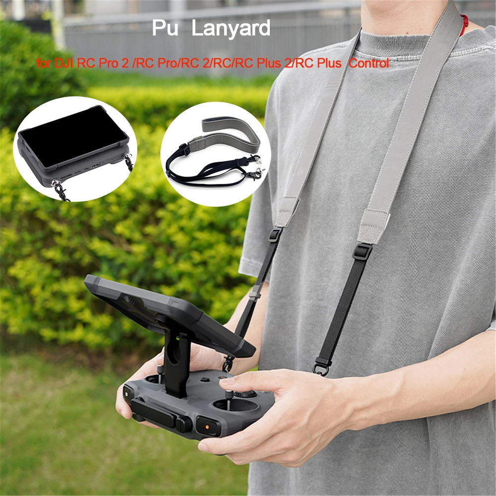 Wtohoby Pu Lanyard for DJI Mavic 4 Pro Drone RC Pro 2/RC 2 Remote Controller Nech Strap Free Hands Belt Sling Accessories