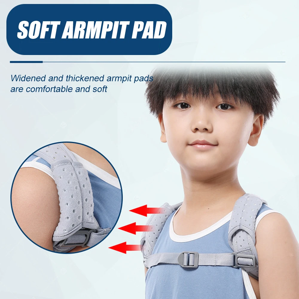 1Pcs Clavicle Brace & Posture Corrector for Kid & Aldult,Broken Collarbone Sling for Injuries & Fractures,Shoulder Support Strap