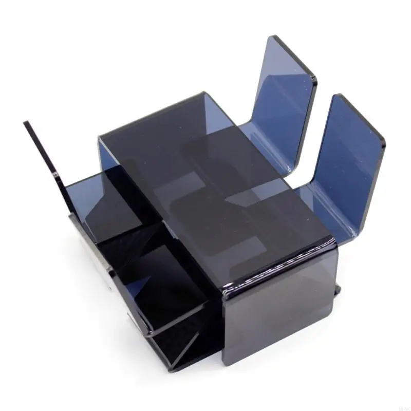 

M89C 5pieces Dollhouses Стол и стулья устанавливают 1/12 Акриловые кукол мебели офисные стойки набор кукол.