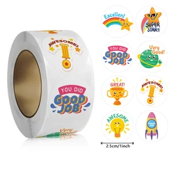 100-500pcs Teacher Reward Sticker Motivational Phrases Stickers for School Student Classic Cute Stationery Stickers