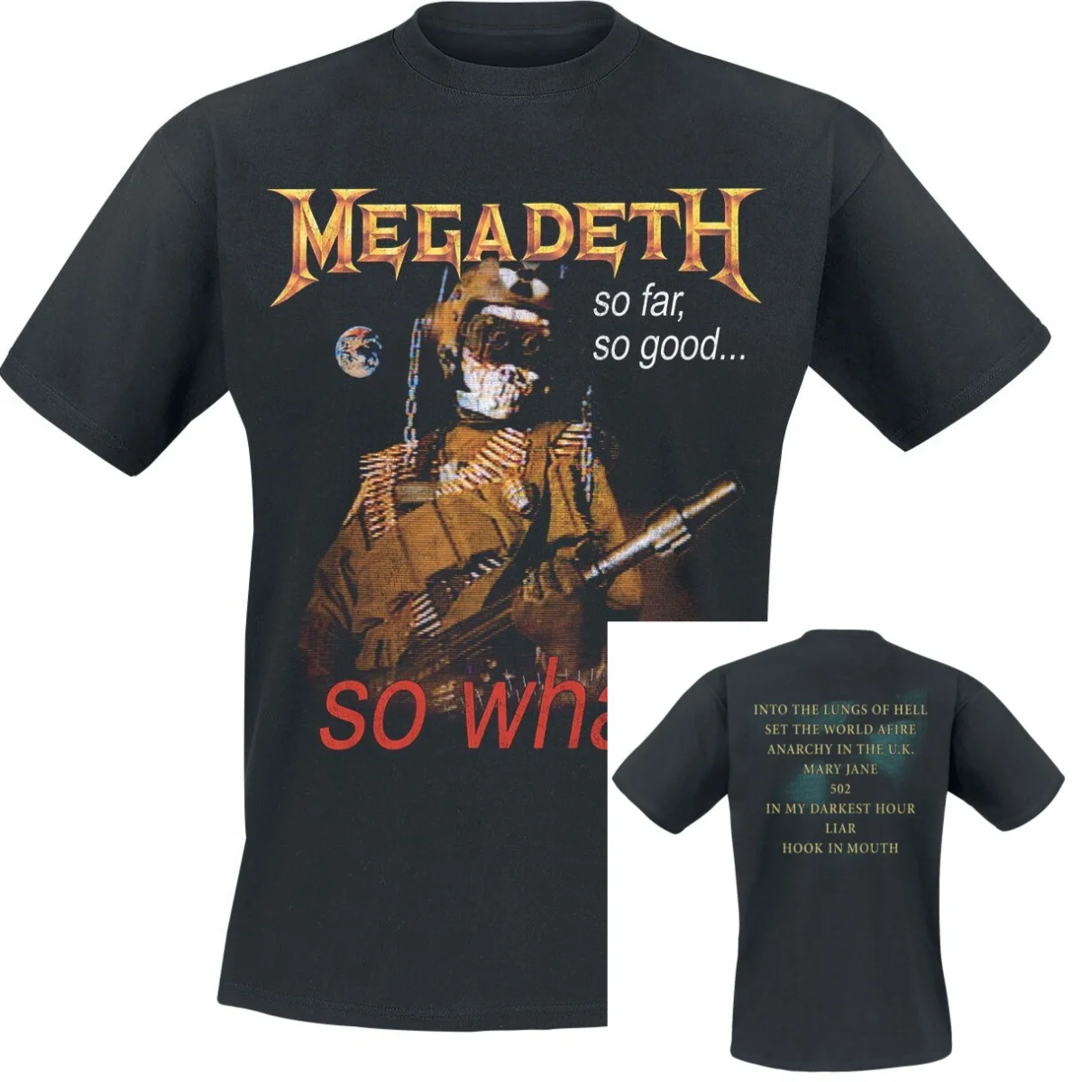 2026 Large Rip Nuclear Logo Megadeth T-Shirt Men Women Vintage Metal Rock Band Graphic Tee Cotton Summer Streetwear Top