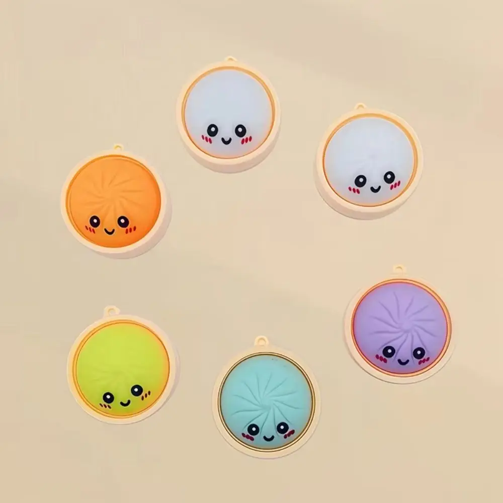 10PCS Simulation Food Design Steamed Stuffed Bun Pendant Ornament Style Small Size Simulation Food Keychain