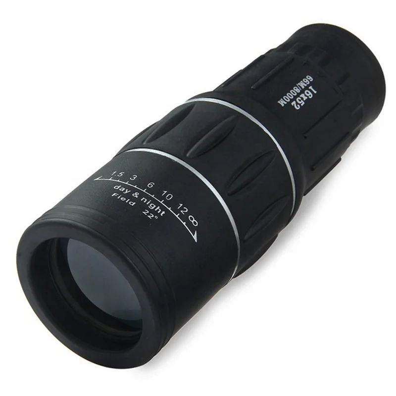 

Tactical 16x52 Monocular Shimmer Night Vision Telescope Optical Spyglass Monocle for Outdoor Camping Bird Watch Hunting Spotting