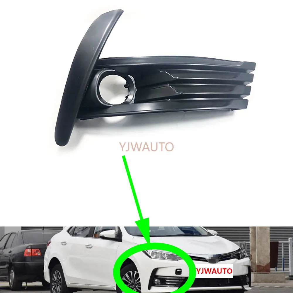 Fog Light Cover For Toyota Corolla 2017 2018 Fog Lamp Shell Vent Car Lights Front Bumper Grille Driving Lamp Cover