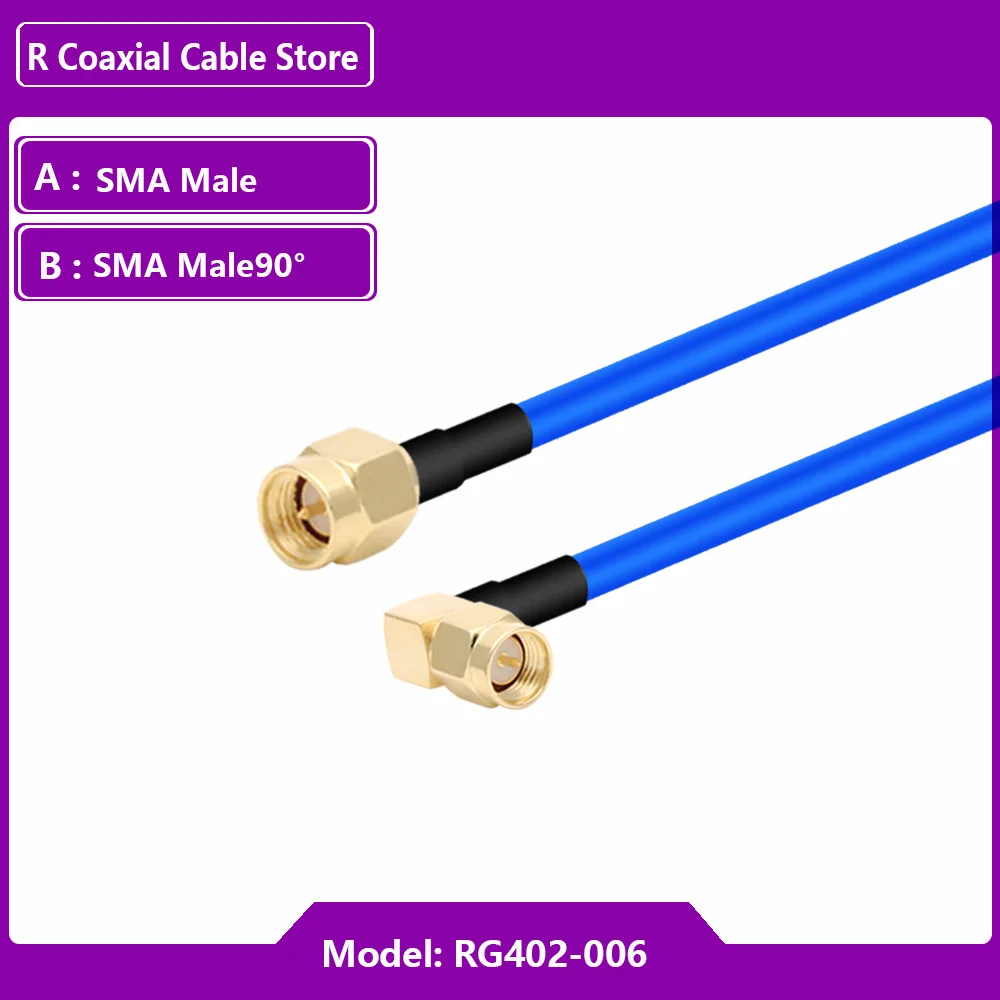 RG402 Semi Flexible Cable SMA Type Male Female to SMA Male RF Adapter Cable 50 Ohm RF Coaxial Pigtail Extension Cord Jumper 5
