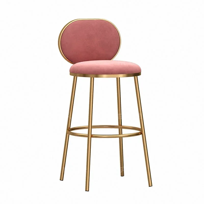 Silla de Bar para el hogar, taburetes de mostrador de cocina, muebles de cafetería, manicura, diseño moderno, sillas de diseñador, altura alta de