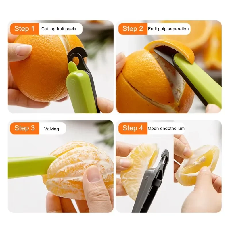 1Pc Grapefruit Lemon Peeler Orange Peeler Multi Functional Stainless Steel Fruit Peeler Kitchen Vegetable and Fruit Tools