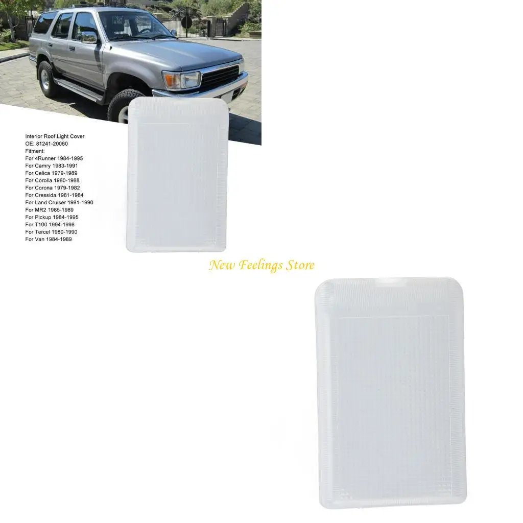 

Compatible for 4 Runner 81241-20060 Pickup Interior Light Overhead Dome Roof Ceiling Light Lens Working Lamp Waterproof