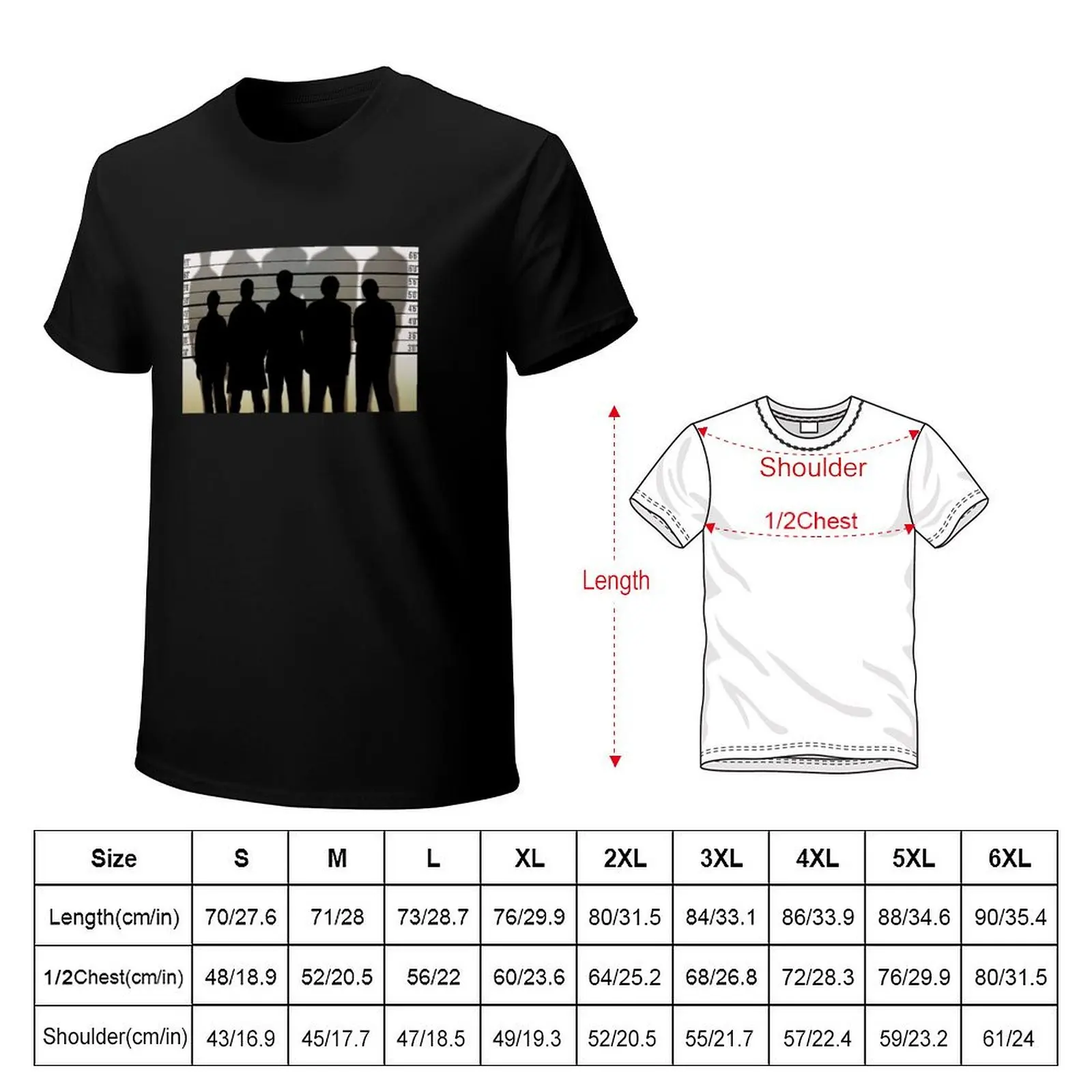 The Usual Suspects pt1 T-Shirt Retro Style Print Casual Top