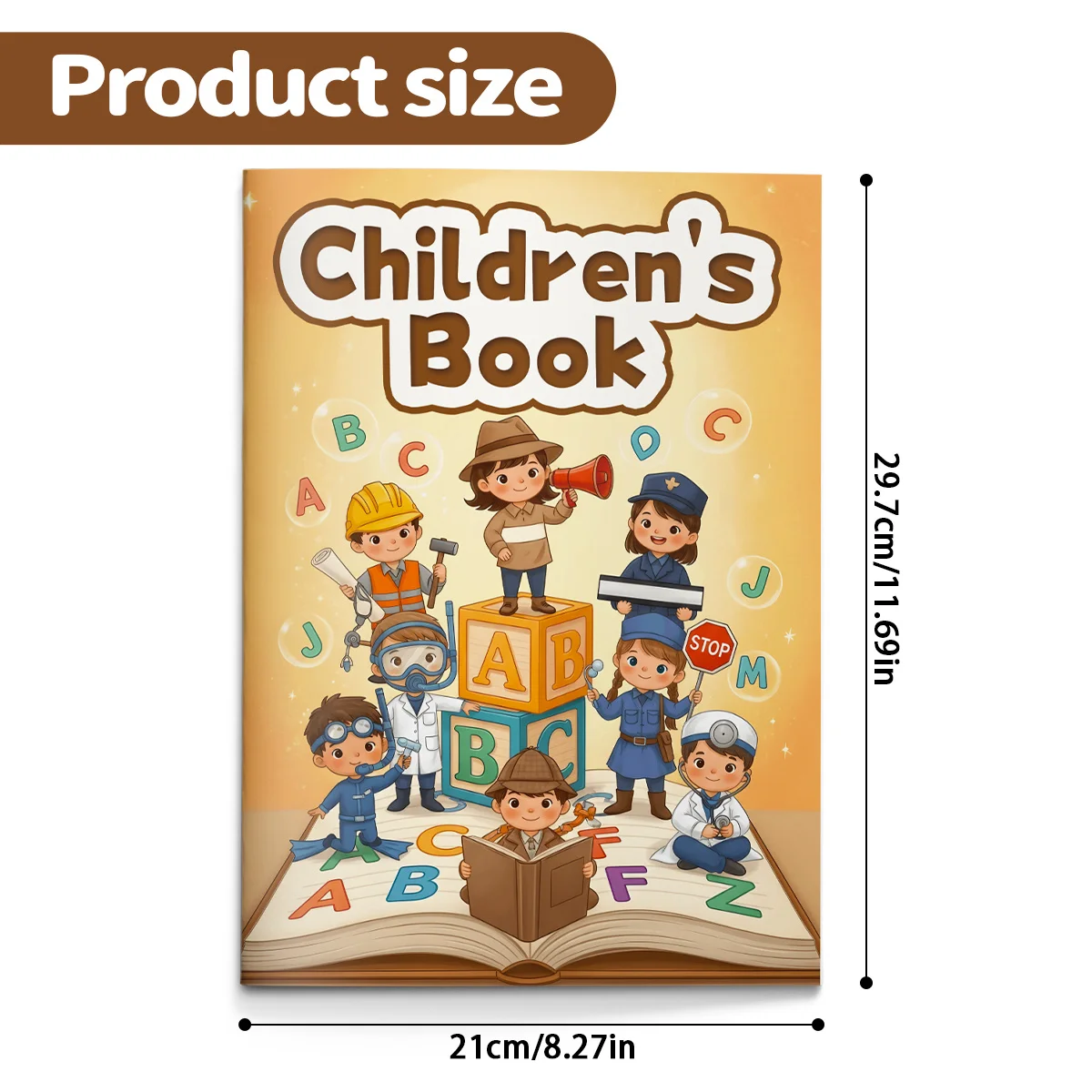 Alphabet Vocabulary Picture Book for Kids Illustrated Learning Workbook with Picture Letter and Sound Mapping Build Phonics