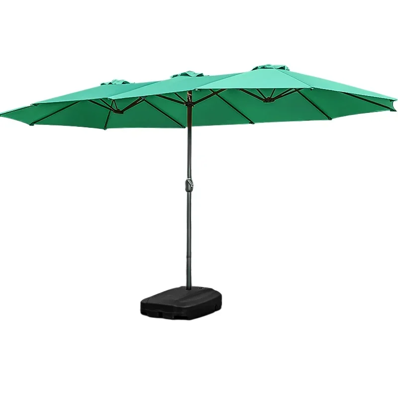 Outdoor parasol Central column umbrella Garden umbrella Three-headed umbrella Garden terrace Cafe Outdoor sun  outside the shop