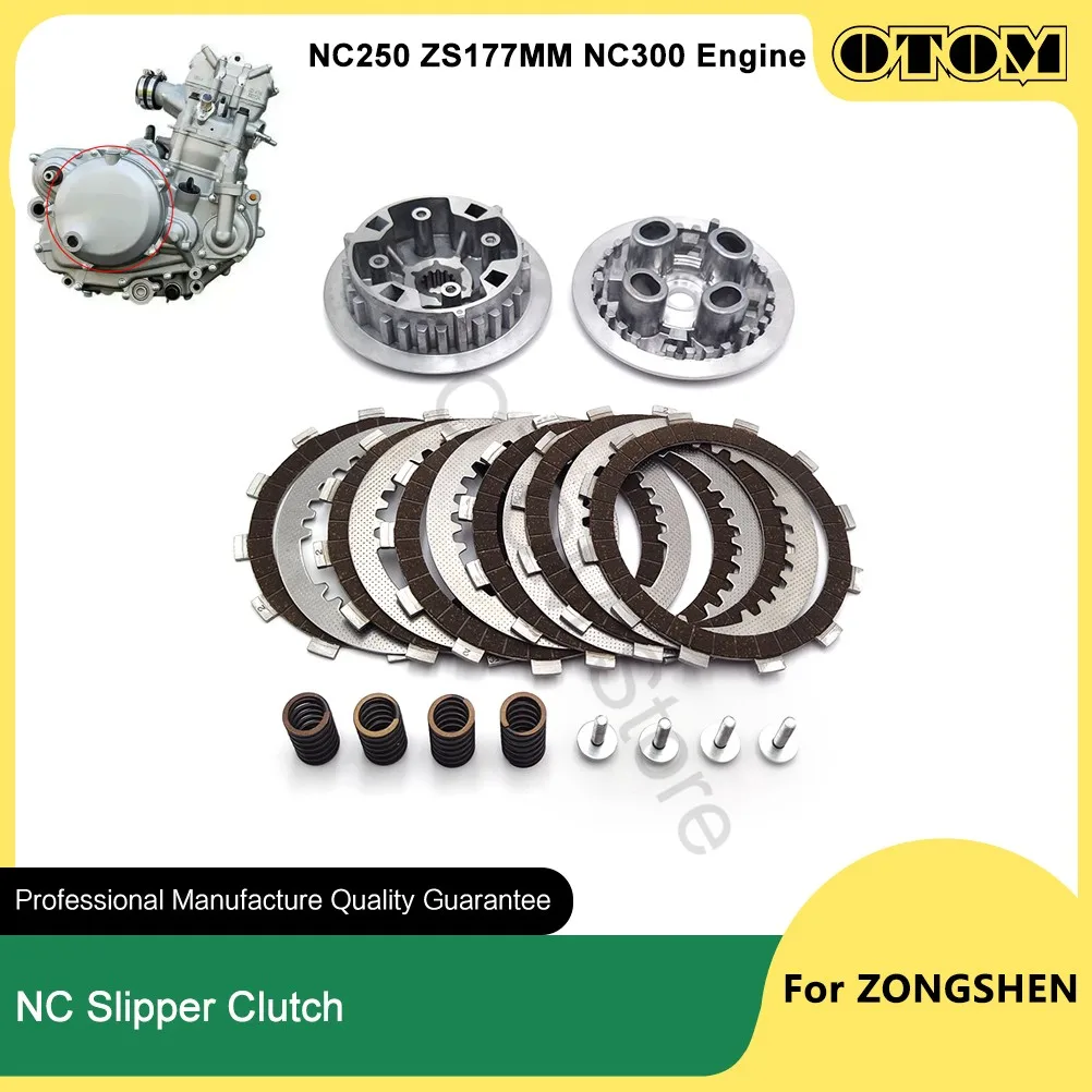 

Motorcycle NC250 NC300 Slipper Clutch Transmission Clutch Friction Disc Plate For ZONGSHEN ZS177MM Engine Dirt Bike Motocross