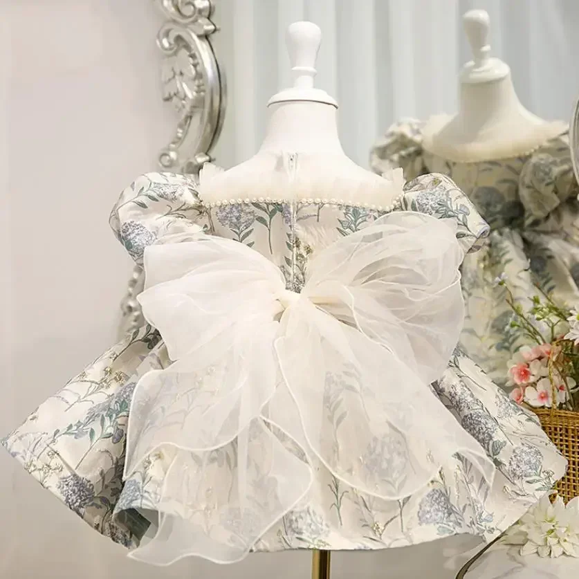 Baby Princess Ball Gown Birthday Party Christening Clothes A1324 Flower Girl Dresses For Weddings