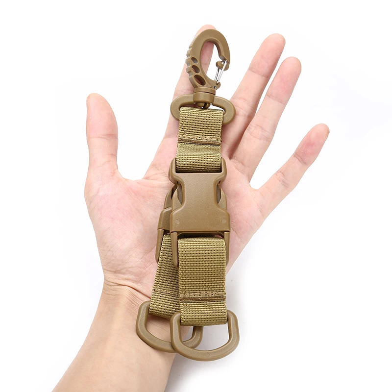 

EDC Muti Tool Camping Equipment Hiking Accessories Carabiner Keychain Buckle Molle Webbing Backpack Strap Belt Clip Outdoor Gear