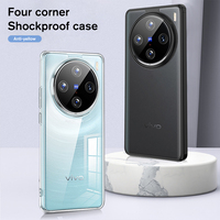 Matte Frosted & Transparent ice Crystal Case for vivo X100 X 100 Pro 100x X100Pro 5G 6.78inch V2324A Armor Phone Cover ﻿Fundas