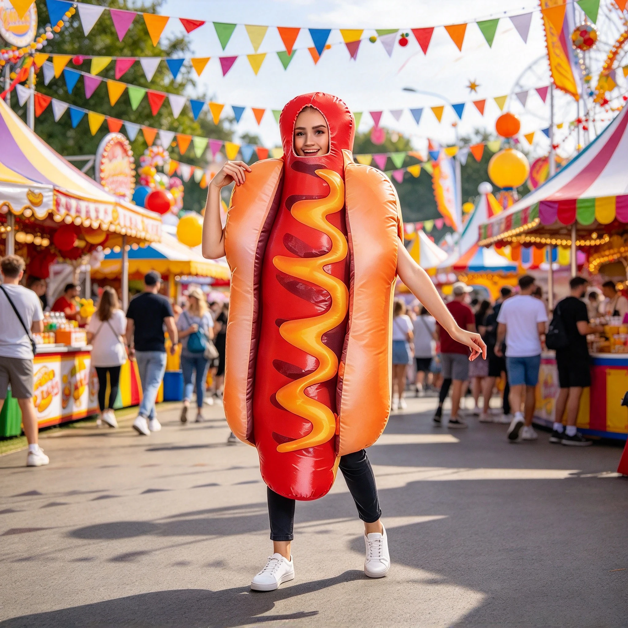 Fantasia de cachorro-quente pa - Halloween Costume Adult avaliação e preço