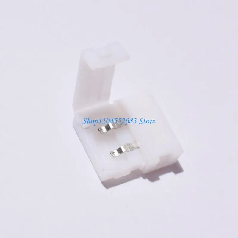 

Y6GD 10Pcs No Soldering 2Pin Power Wire Connector Led Strips USB Connector Enduring