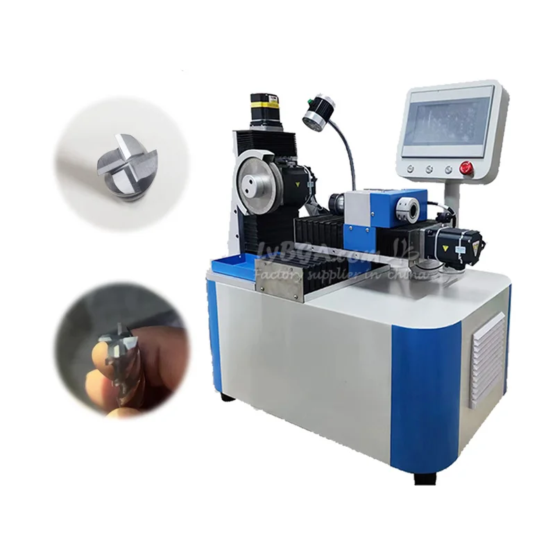 Multifunctional Automatic Small Milling Cutter Sharpener Universal for 4-20mm Diameter 2/3/4 Blades-Metal Polishing Machine