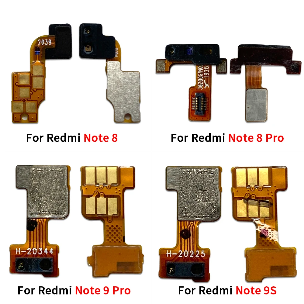 10Pcs/Lot Great For Xiaomi Redmi Note 9S 8 11 Pro Plus / Poco X3 Proximity Light Sensor Flex Cable Distance Sensing Connector