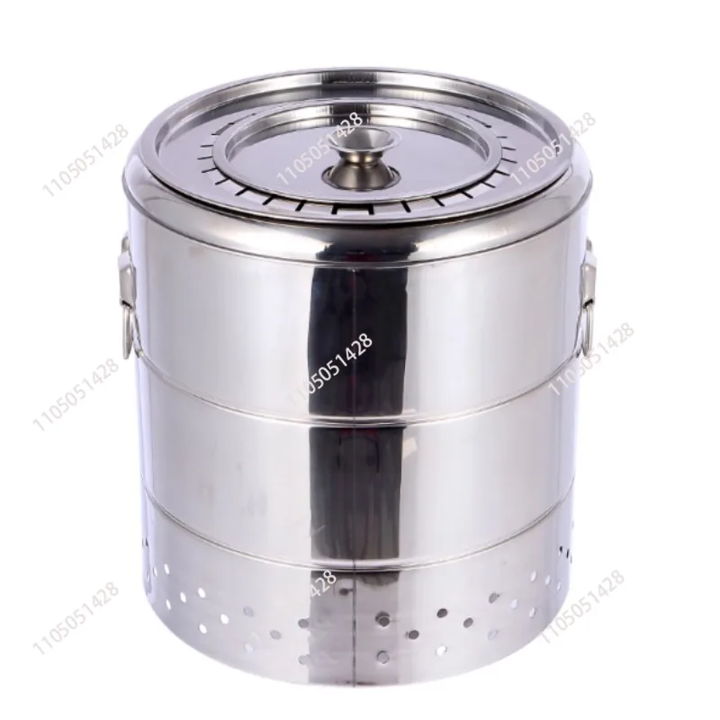 

Smokeless Barbecue Home Outdoor Hanging Stove Charcoal Grill Indoor Stainless Steel Oven 20/28 Strings