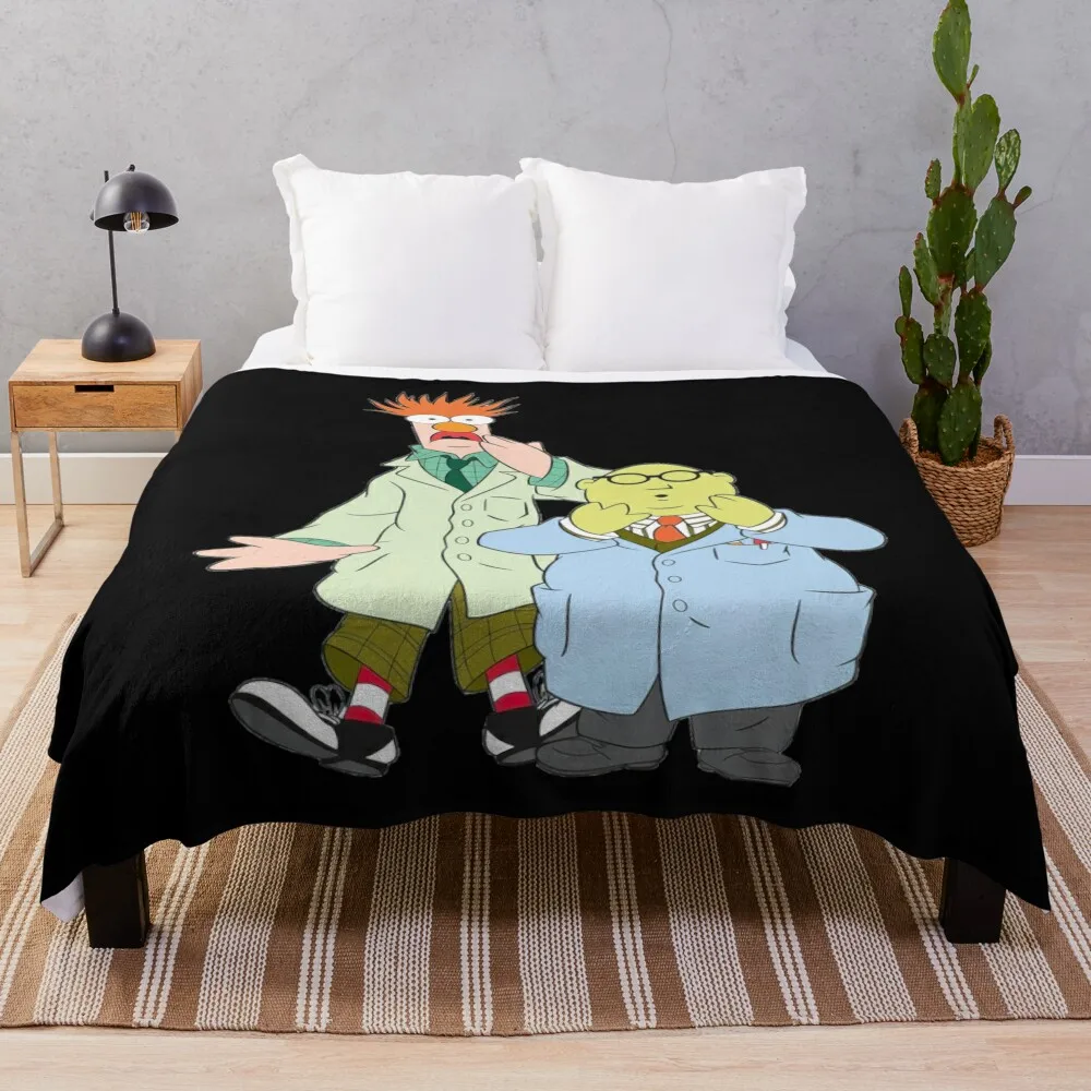 

Beaker and Dr. Bunsen Honeydew The Muppets Show Throw Blanket Summer Luxury St Blankets