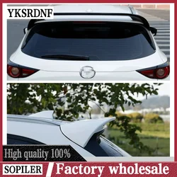 YKSRDNF For Mazda CX-5 CX5 2019 2018 2017 ABS Spoiler Car Rear Roof Spoiler Trunk Wing Lip Boot Cover Auto Part Black Spoiler
